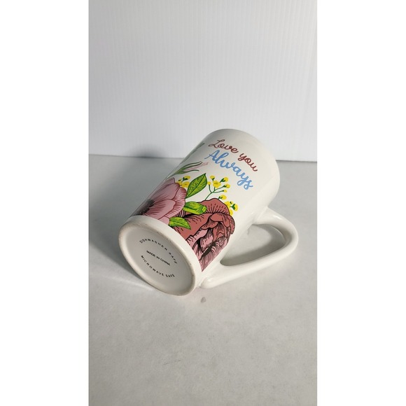 Floral Coffee Mug Love You Always Decorative Tea Cup Novelty‎ Gift - Picture 5 of 5